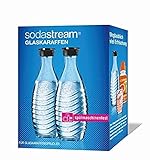Sodastream Glass Carafe - Bottiglie in vetro, Compatibile con Gasatori d'acqua Crystal & Penguin, Confezione da 2