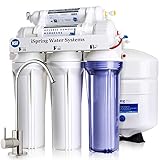iSpring RCC7 5 Stadi Sotto Lavello Sistema di Filtrazione dell'acqua ad Osmosi Inversa, Certificato NSF, 75 GPD ad Alta Capacità, Rubinetto in Nichel Lucido