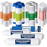 iSpring F28K75 F28K75-Set Ricambio per 3 Anni per sistemi di filtrazione dell'Acqua RO a osmosi inversa a 6 stadi con Filtro Minerale alcalino, Bianco, Assortimento di 28 pezzi