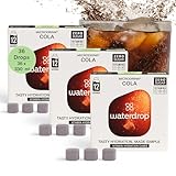 waterdrop® Set Microdrink COLA Zero, 36 waterdrop cubetti per acqua aromatizzata, con Noce di Cola e Vitamine, Bibite Senza Zucchero, Insaporitori d'Acqua Senza Calorie