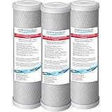 Cartuccia Carbon Block 5 Micron 10 Pollici CTO Filtro a carbone attivo per osmosi inversa Set 3 Pz. Filtri Acqua Italia®