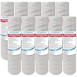 CARTUCCIA FILTRO ACQUA FILO AVVOLTO 10 POLLICI MICRON 5 Set 10 Pezzi
