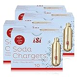 iSi Soda Chargers - 10 capsule di soda, per acqua gassata, 84 g (confezione da 4)