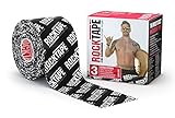 RockTape Nastro Kinesiologico Unisex H2O (5cm x 5m) - Elastico Terapeutico Sportivo, Impermeabile per Spalla, Caviglia, Gomito, Polso, Schinieri e Ginocchio - Logo Nero
