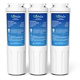 EcoAqua EFF-6007A Fridge Water Filter Compatible with Maytag UKF8001, UKF8001AXX, UKF8001P, WF50, WF51, WF50-NI300, EDR4RXD1, Whirlpool 4396395, Kenmore 9006, 46-9006, 4396548 (3)