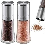 SILBERTHAL Macina sale e pepe - Set sale e pepe manuale - Acciaio inox e vetro