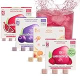 waterdrop® cubetti per acqua aromatiche per 28 litri d'acqua con gusto - insaporitore acqua senza zucchero - Alternativa allo borraccia con gusti - acqua aromatizzata con vitamine - per 96 bevande