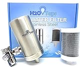 H2O Taps Filtri d'Acqua per Rubinetto - Sistema di filtraggio - Design Molto Elegante - Filtro per Acqua Elimina 100% Cloro - Acciaio Inossidabile - La Scelta Duratura