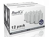 PearlCo, Confezione da 12 filtri Classici (Compatibile con Brita Classic – Non per Maxtra)